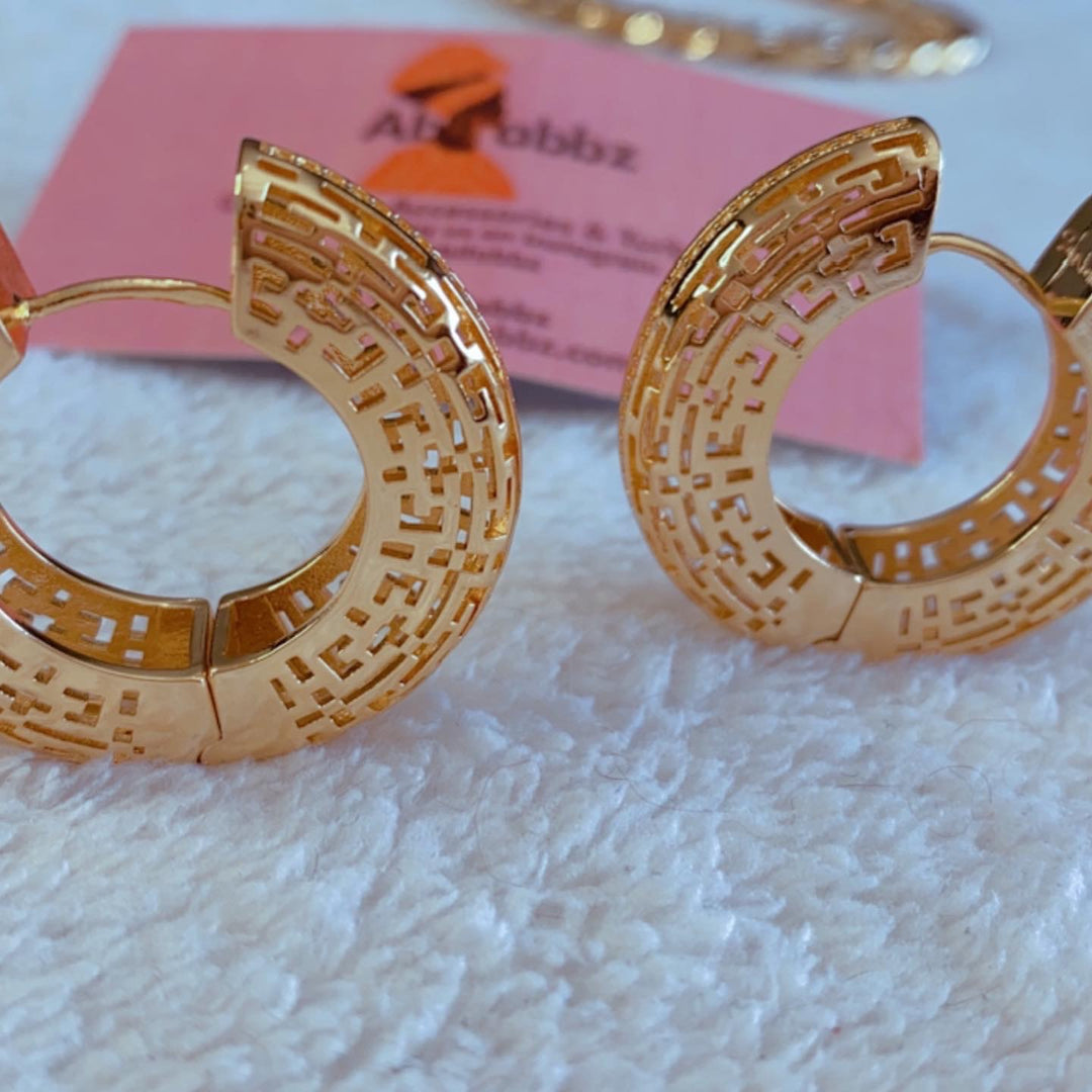Fabbz 18k Brazilian Gold Earrings (STUD, SIMPLE & PARTY)
