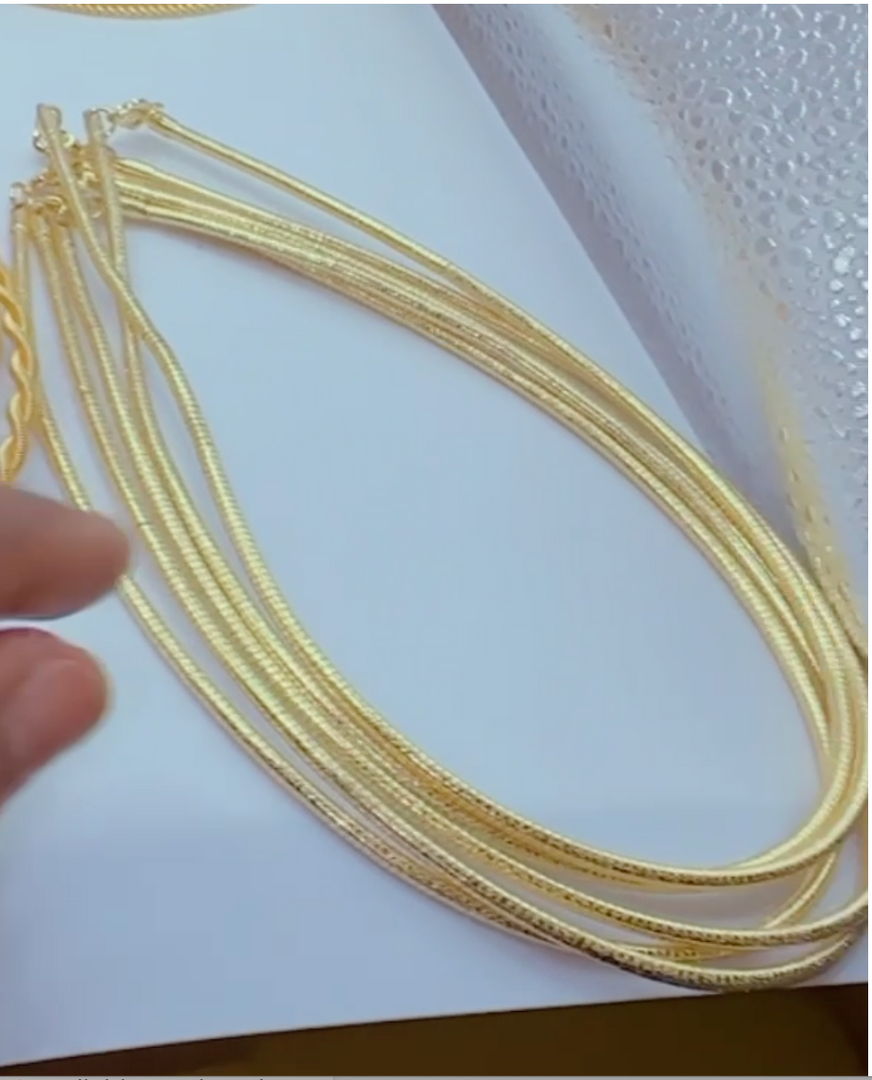 18K Brazilian cord necklace