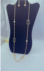 Load image into Gallery viewer, LONG BRAZILIAN STERLING GOLD NECKLACE
