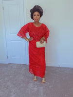 Load image into Gallery viewer, Fabbz Rose Red Dry Lace BouBou