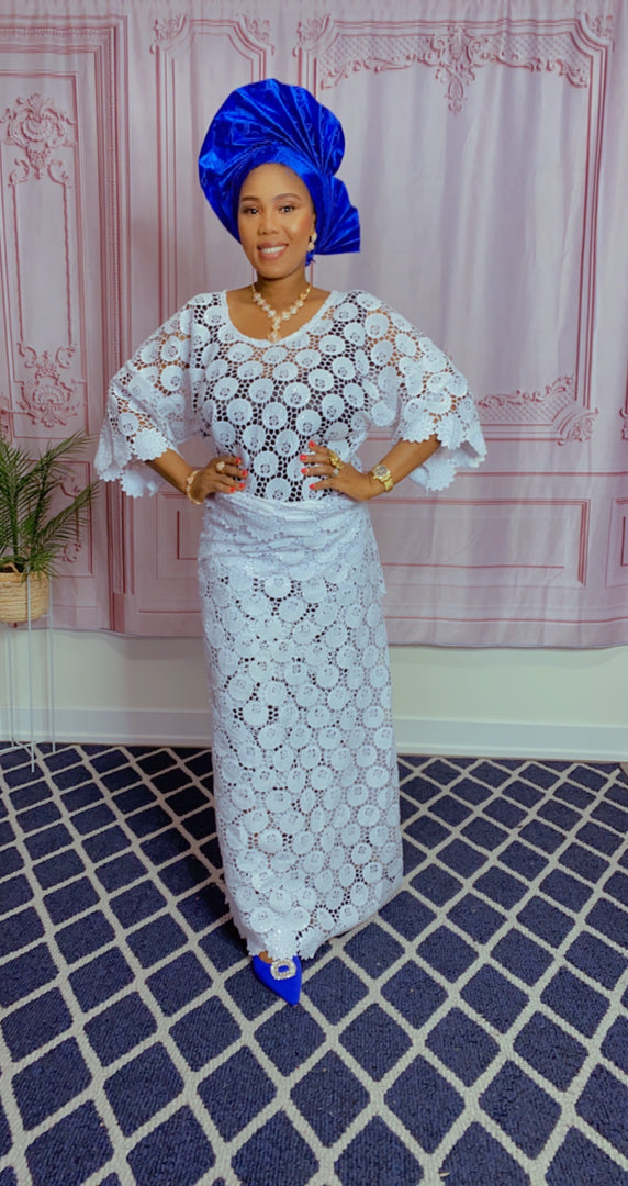 Buba Styles Latest Iro Gown HER HIGHNESS IRO AND BUBA CORD LACE