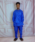 Load image into Gallery viewer, Fabbz Men Bluette African dashiki suit