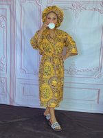 Load image into Gallery viewer, Fabbz Beautiful Akara print robe
